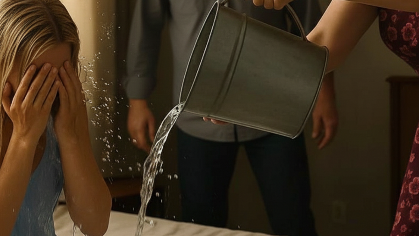 The Morning a Bucket of Cold Water Shattered My Silence—and Changed Everything I Thought I Knew About My Marriage