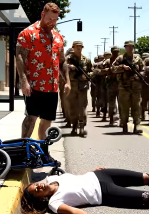 Move, Cri𝚙𝚙le!” — Bullies Tripped a Veteran Girl at the Bus Stop, Then 99 Navy SEALs Arrived
