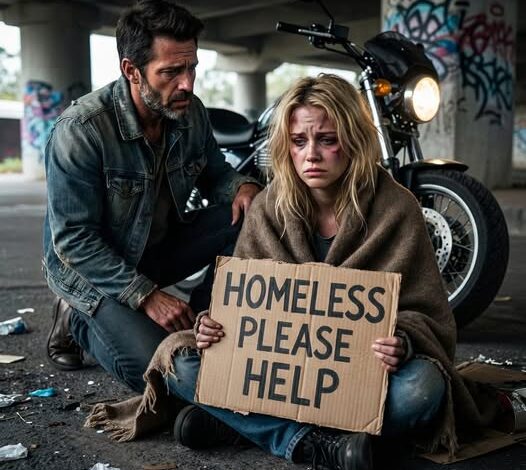 He Stopped Only to Escape the Storm—But Finding a Runaway Girl Under a Bridge Sent a Grieving Veteran on a 300-Mile Ride That Changed Both Their Lives