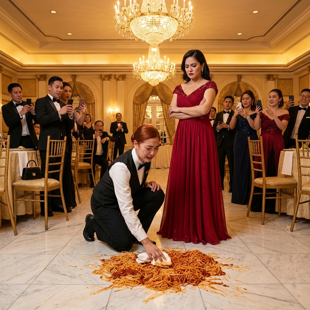 SHE WAS FORCED TO WEAR A UNIFORM AT THE REUNION TO BE HUMILIATED AS A SERVANT — BUT WHEN SHE TOOK OFF HER APRON, EVERYONE DISCOVERED THAT SHE WAS THE OWNER OF THE ENTIRE HOTEL AND THE COMPANIES THEY ALL WORKED FOR