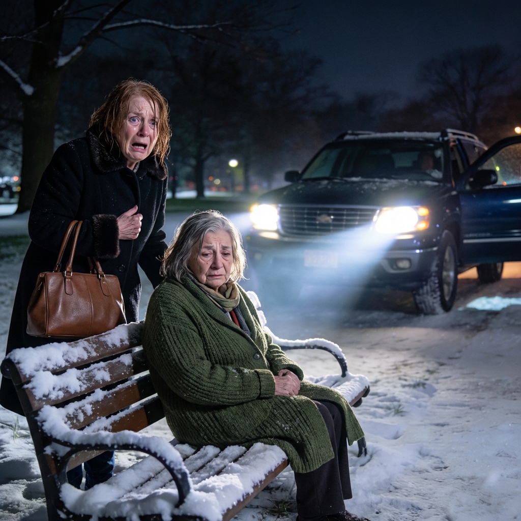 My son slammed the door in my face on New Year’s Day. I thought the cold would swallow me—until I met a barefoot old woman on a park