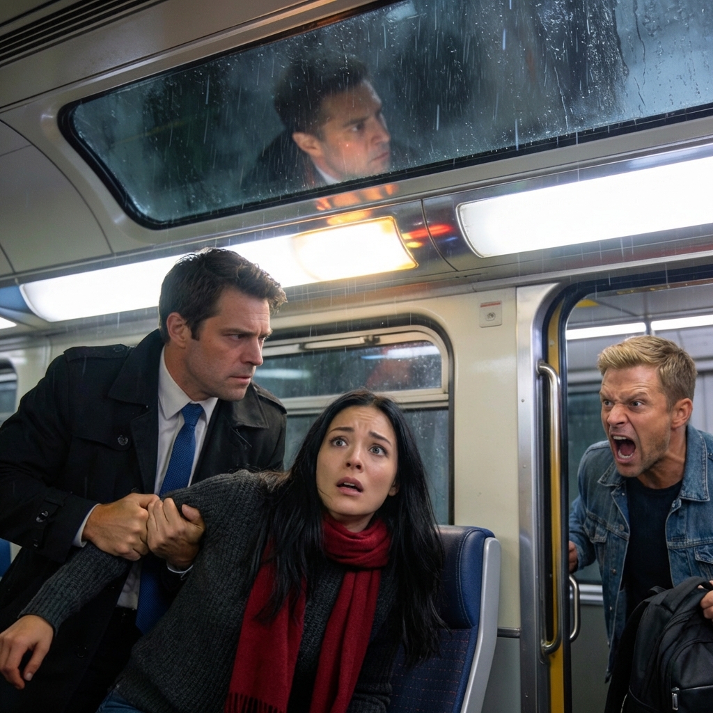 My husband handed me a sweet cup of coffee—minutes later, my vision blurred and he whispered, “In an hour you won’t remember your own name.” I thought it was the end… until someone shouted my name from the train door.