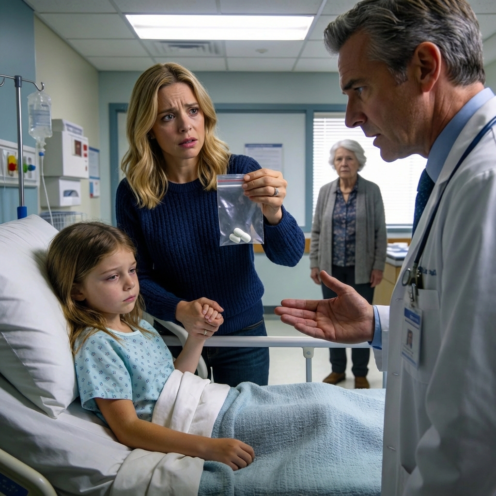 The school called at 2:47 PM. “Your daughter fell asleep standing in the lunch line.” My blood ran cold. “Mommy, I don’t want Grandma’s sleepy pills anymore.” When I found the pill she’d secretly saved, the doctor’s face went white: “This is Zopiclone. For a child her size, this could have been fatal.”