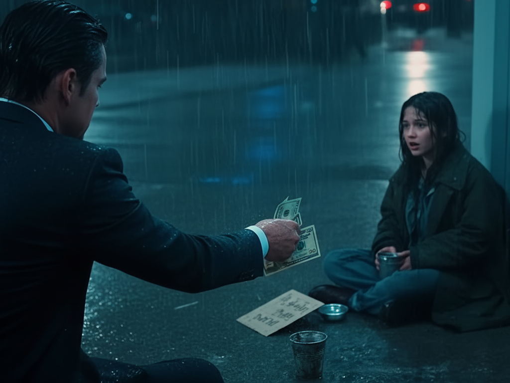 A billionaire heard his dead wife’s song from a homeless girl on a Seattle street… Then he saw her eyes and his world shattered.