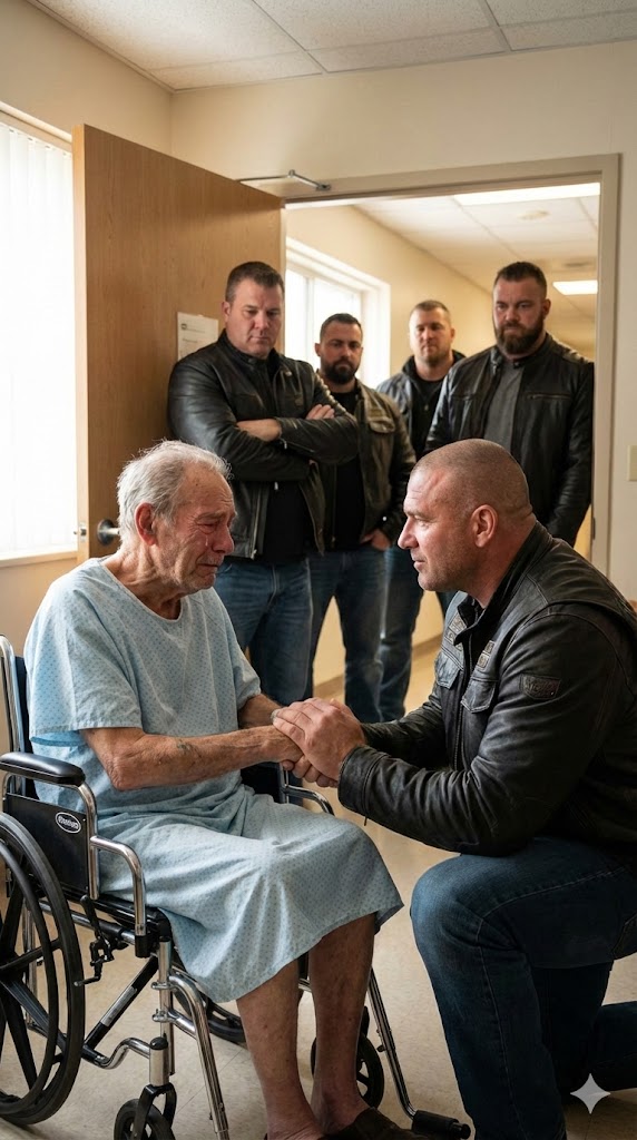 An 89-Year-Old War Veteran Was Left in a Nursing Home — Until 40 Bikers Came to Take Their Brother Home Again