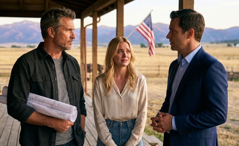 Her fiancé kept probing about our family’s ranch land, but I brushed it off as polite small talk. Until the moment she stood at the altar, about to say “I do,” and slipped me a note hidden in her bouquet—just a few words: “Dad, help me.” I shot to my feet…