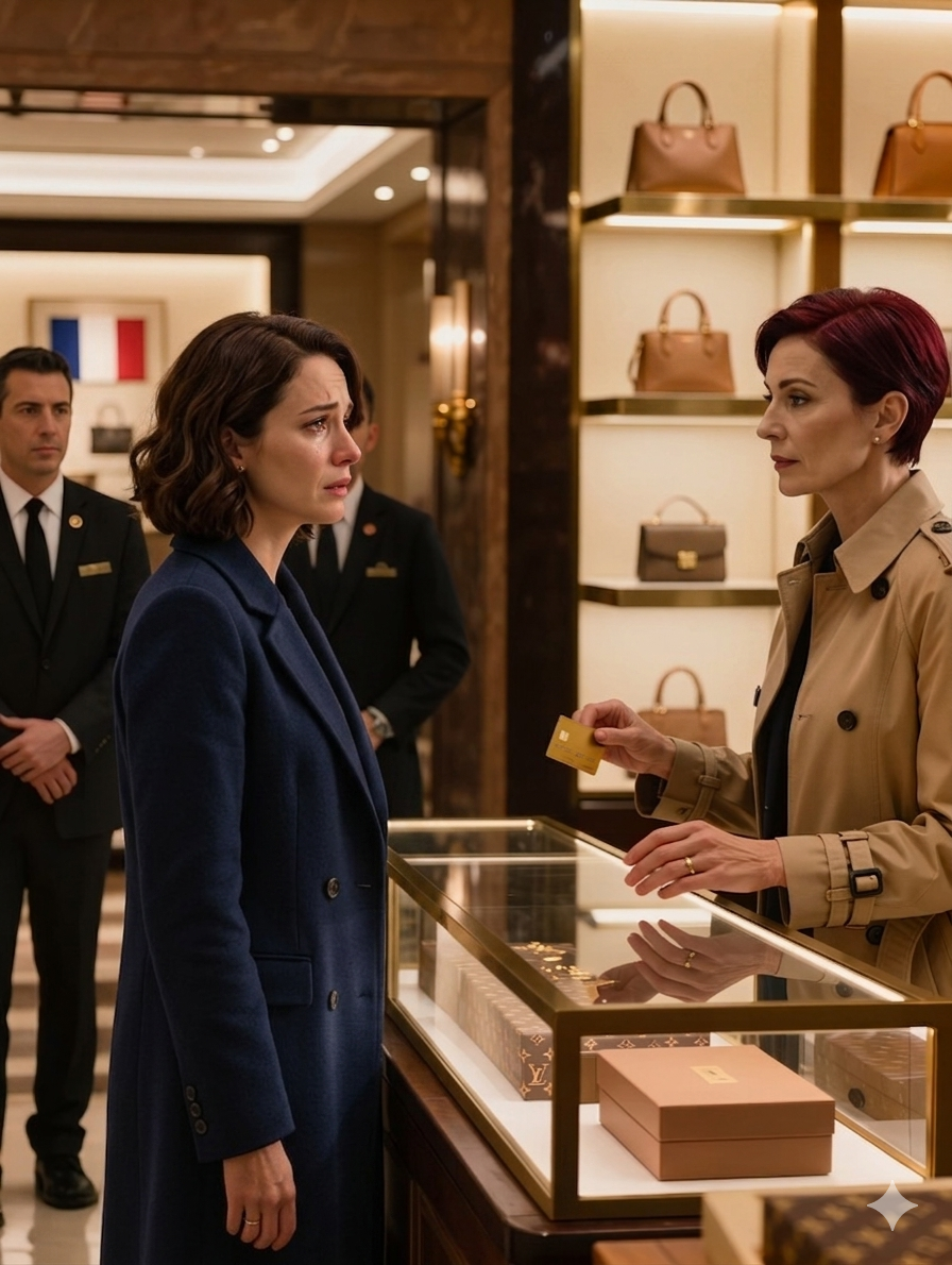 Ma belle-fille a utilisé ma carte pour acheter un sac à main de créateur chez Louis Vuitton et a souri en coin : « Elle en a plein — elle ne le remarquera jamais. » Mais au moment de payer, le caissier a vu un avertissement à l’écran. Cinq minutes plus tard, la sécurité s’approcha du comptoir, et son visage devint instantanément pâle.
