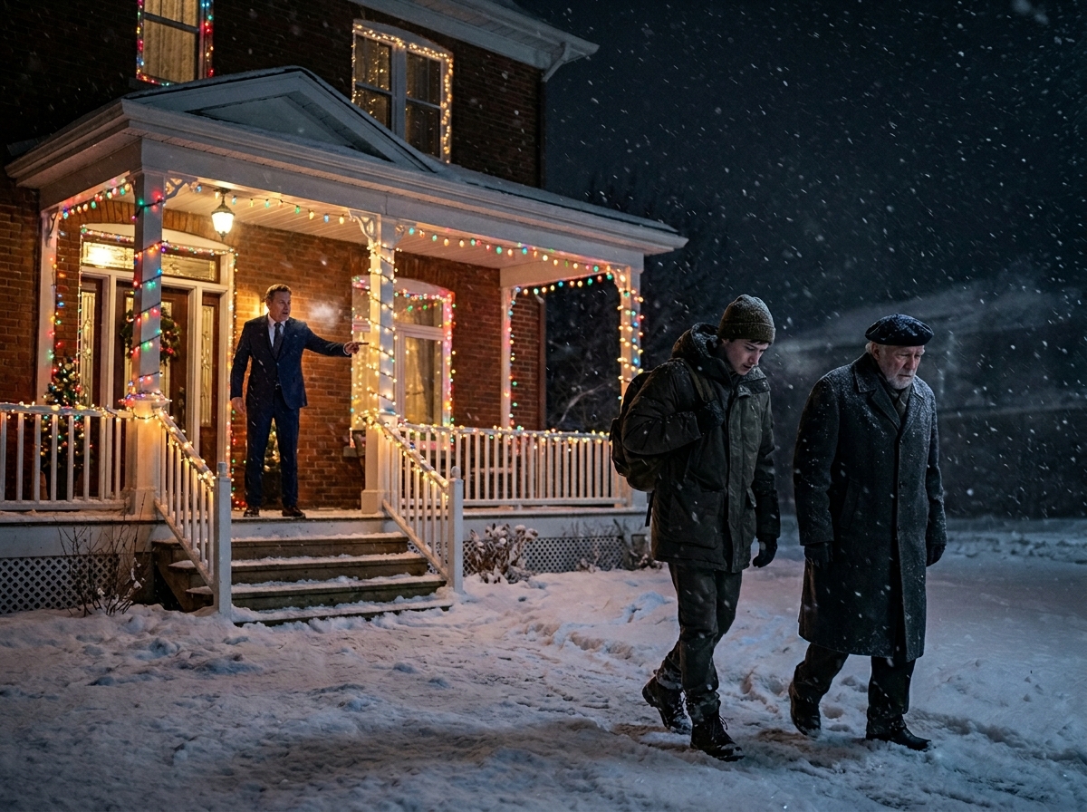 Je n’aurais jamais cru que la nuit de Noël finirait avec mes parents me jetant… Je n’aurais jamais pensé que la nuit de Noël finirait avec mes parents qui nous mettaient dehors avec grand-père. « Sors de chez moi ! » cria mon père. La neige me frappa le visage alors que je murmurais : « Nous n’avons nulle part où aller. » Puis grand-père s’arrêta, me regarda et dit calmement : « J’aurais dû te le dire plus tôt… Je suis milliardaire. »