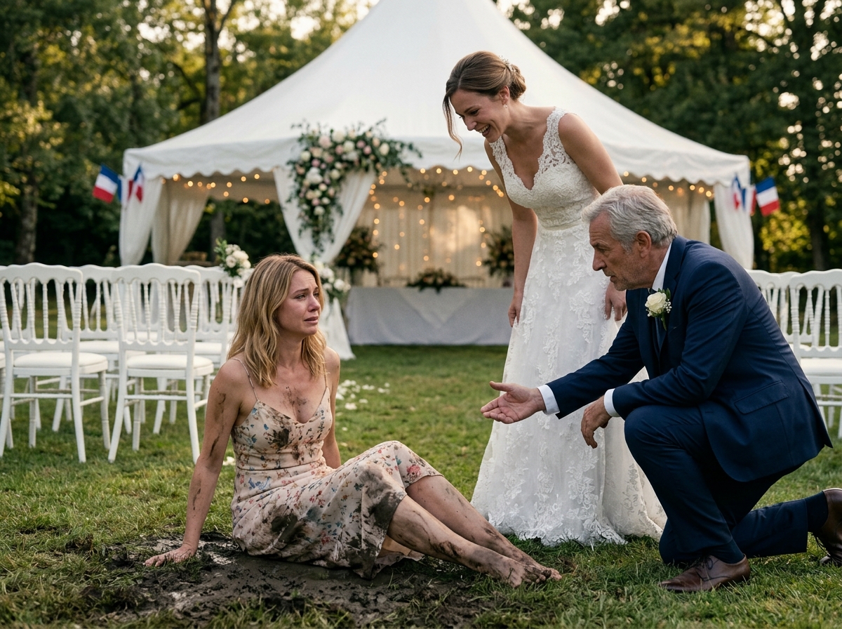 Le jour du mariage de mon fils, ma belle-fille a poussé ma femme dans la boue devant près de deux cents personnes, puis a ri comme si tout cela avait été organisé pour divertir.