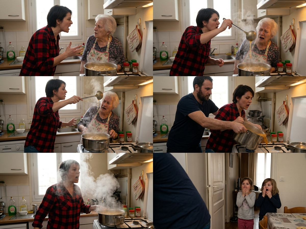Je me suis levé tôt, ravi de faire mijoter une marmite de soupe avec… Je me suis réveillé tôt, ravi de faire mijoter une marmite de soupe avec tout l’amour qu’il me restait à donner. Mais dès que ma belle-fille y goûta, son visage se tordit d’horreur. « Qu’est-ce que tu fous ? Tu essaies de tuer toute cette famille ? » hurla-t-elle. Mes mains se sont figées, mon cœur s’est serré, et soudain tout le monde me regardait comme un monstre. Mais ce qu’elle a trouvé dans cette soupe… même moi, je ne l’avais jamais vu venir.
