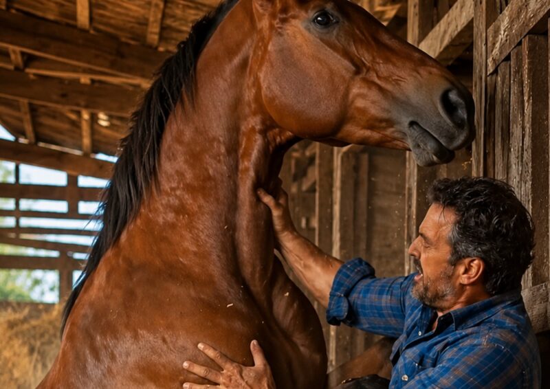 Le cheval a attaqué son propriétaire, qui l’avait élevé depuis sa naissance, et a failli le blesser grièvement : l’homme était déjà persuadé que le cheval était devenu fou jusqu’à ce qu’il découvre la véritable raison de son comportement étrange.