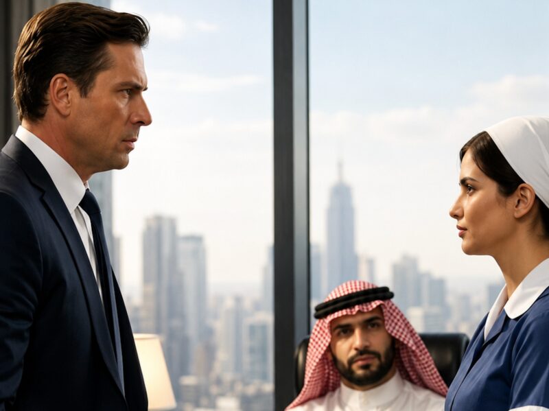 Lors de négociations avec des investisseurs arabes, une femme de ménage a soudainement interrompu la conversation et a fait quelque chose qui a sauvé l’entreprise de son patron d’une escroquerie de plusieurs millions de dollars.